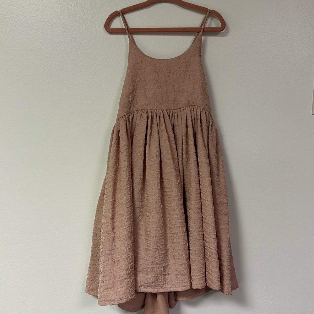 Charming Kids Formal Dress in Soft Tan